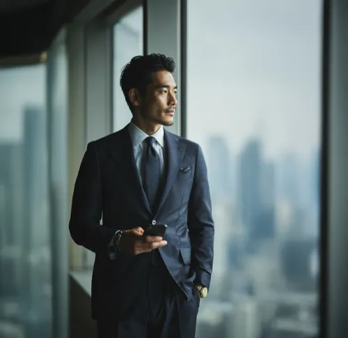 奇門遁甲を活用するビジネスマン